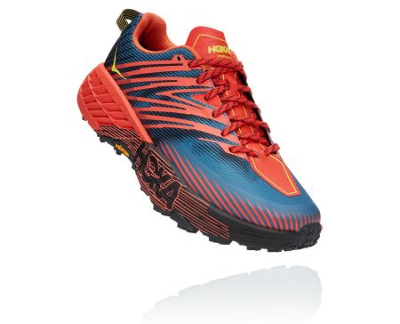 Hoka One One Speedgoat 4 - Adidasi Alergare Barbati Albastri | RO-47R7VUO